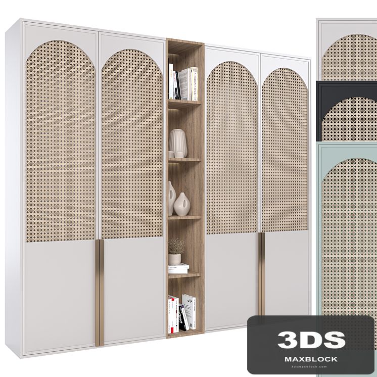 Rattan wardrobe furniture 02