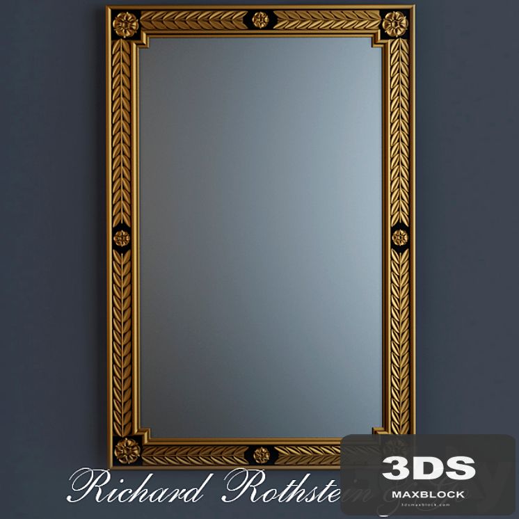 Black and Gold Neoclassical Mirror
