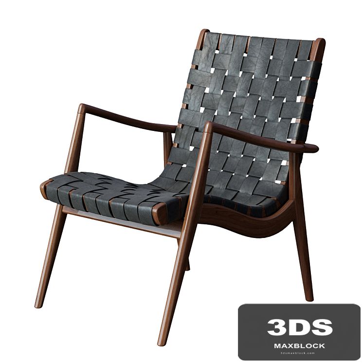 WLC 22 Woven Leather Armchair