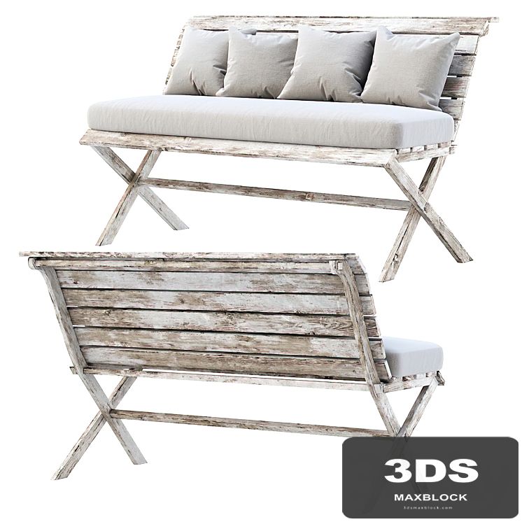 Eric Wooden Garden Bench SD16 by Bpoint Design / Wooden garden bench