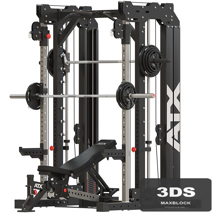 Home Gym ATX_Smith Cable Rack Weight Stack