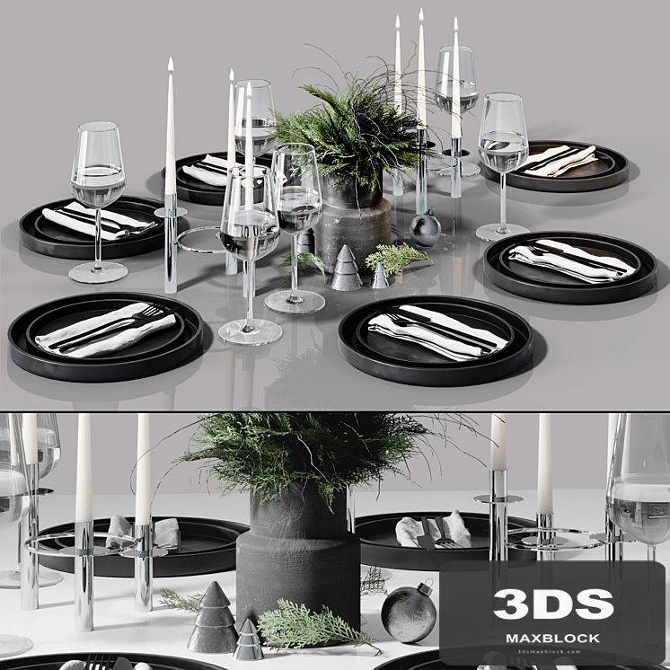 Table setting in Scandinavian style