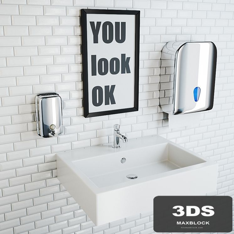 public bathroom set