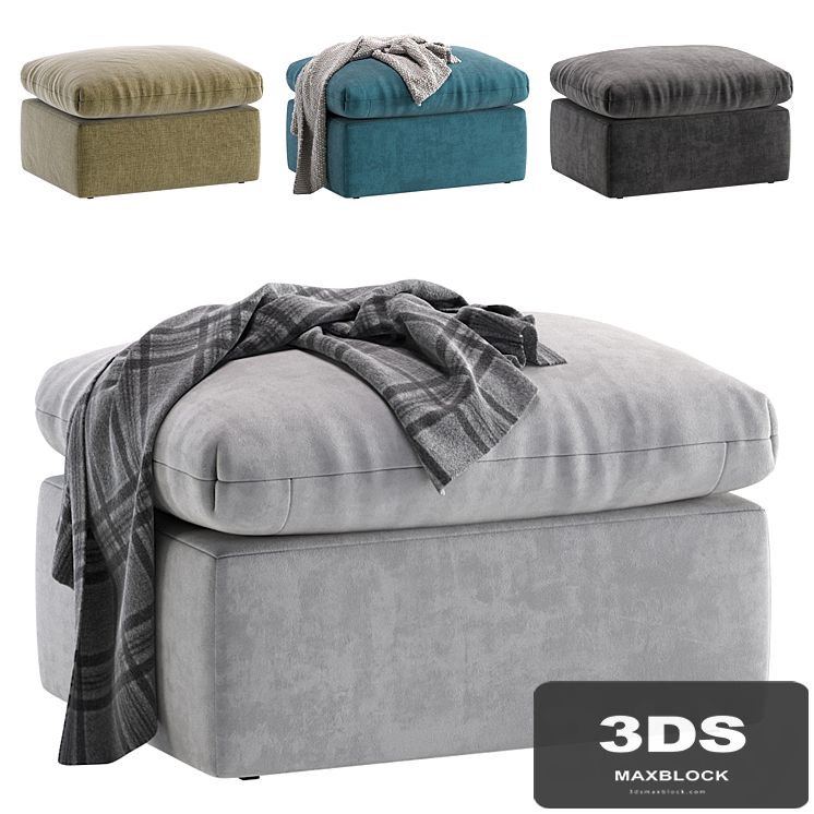 Pouf Parsi Velvet Mint Divan.ru/Пуф Парси Диван.ру
