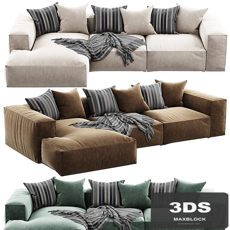 Arflex Marechiaro Sofa Chaise Longue