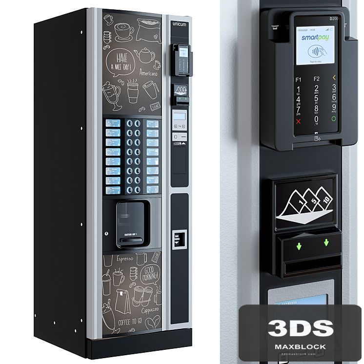 Coffee machine. Vending machine
