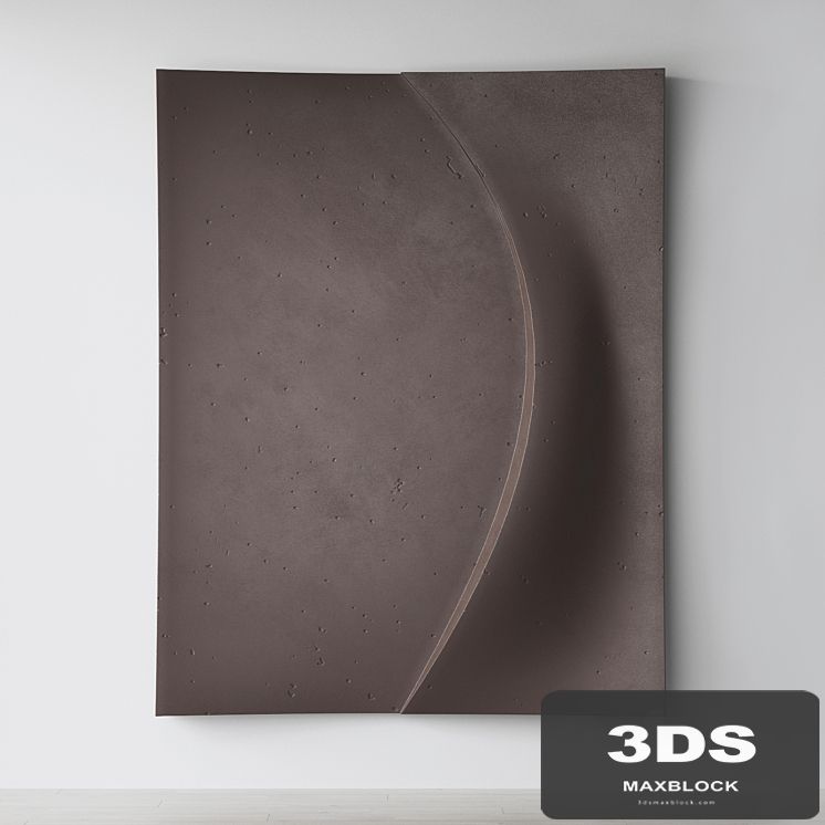 Abstract composition. Relief. Plateau. one