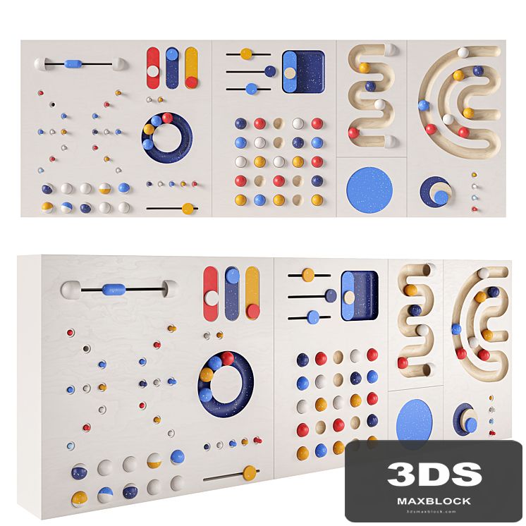 Interactive game board (panel) for a children's room