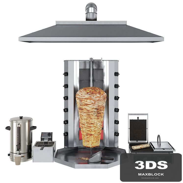 Equipment for Shawarma cafe
