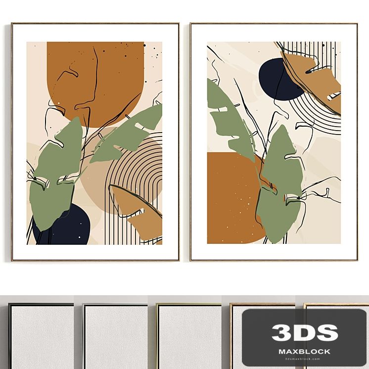 Plaster Two Photo Frames T-378