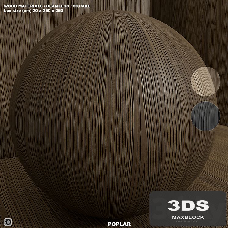 Material wood (seamless) poplar - set 135