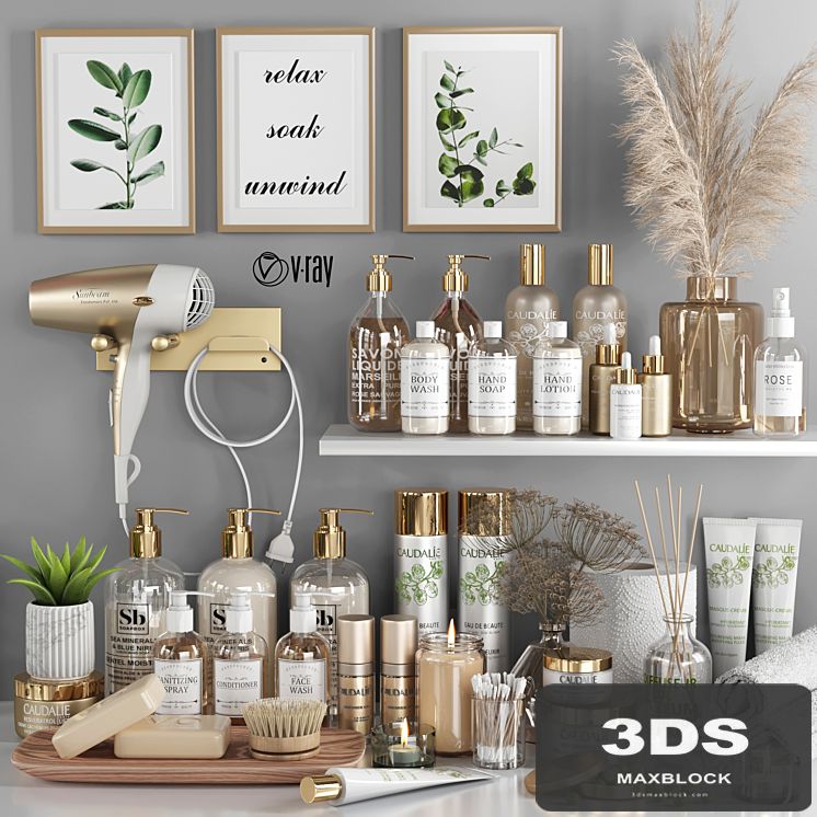 bathroom accessories 15_vray