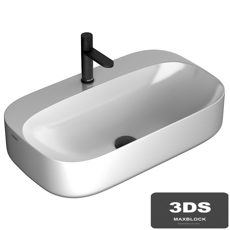 Washbasin Noken NK Arquitect by Porcelanosa & faucet Antoniolupi Indigo
