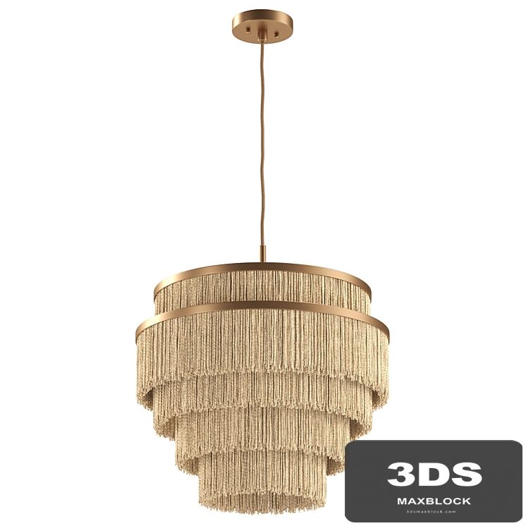 Julia Tiered Fringe Chandelier