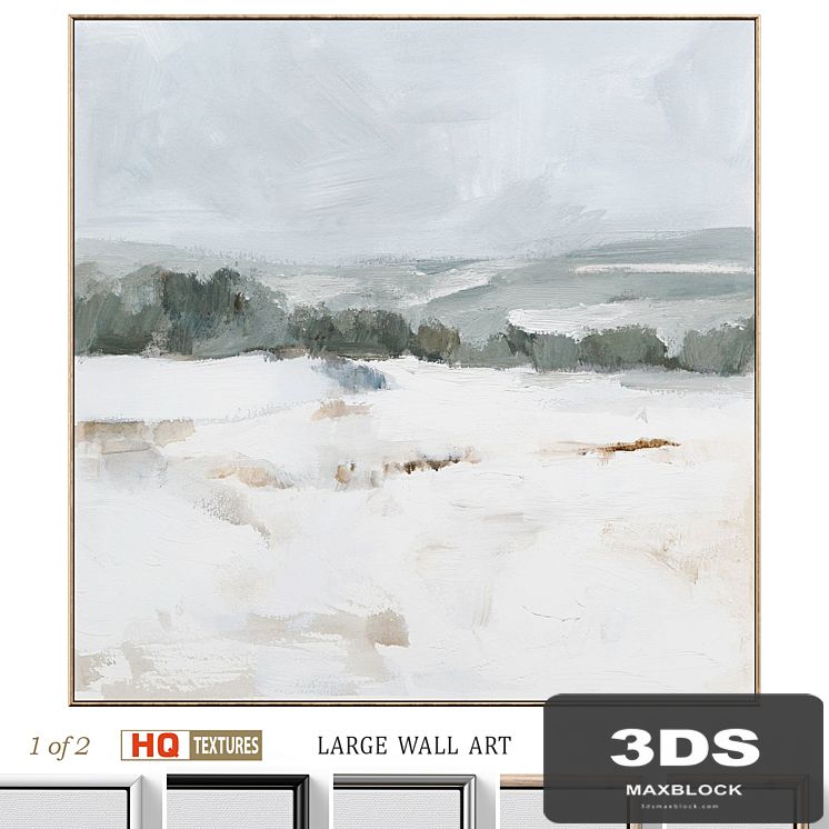 Large Abstract Neutral Textural Wall Art C-735