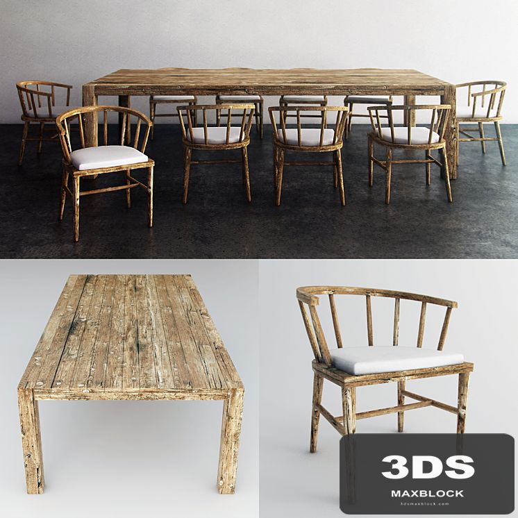 Wood Dining Table Ethnic