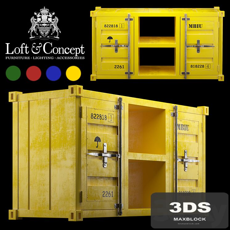 TV tables LOFT TV CONTAINER (4 COLORS)