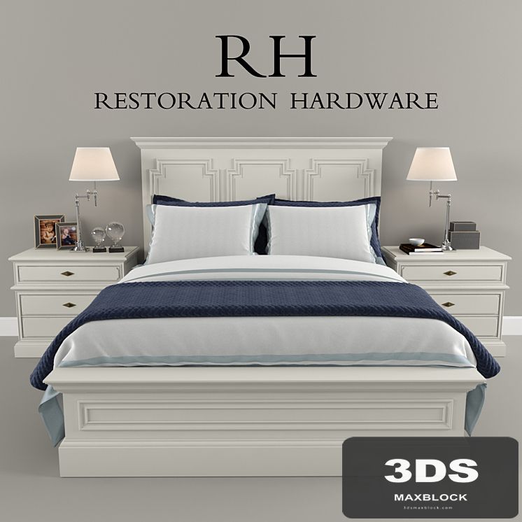 Restoration Hardware Panel Montpellier bed