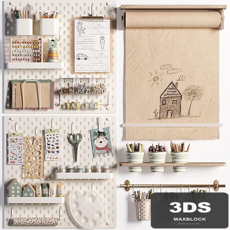Ikea SKADIS Pegboard for Teenagers and Kids 02