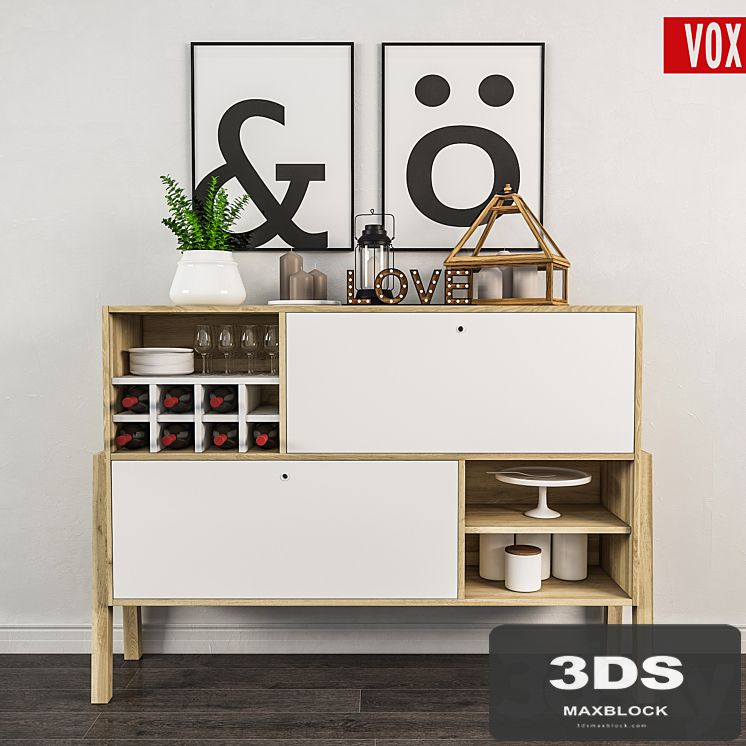 Decorative set of dresser_VOX _Spot
