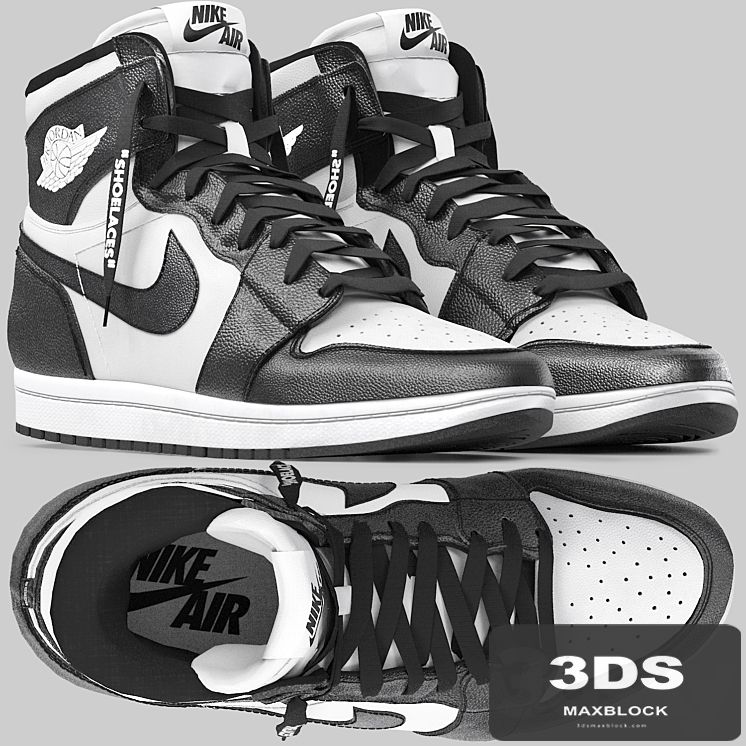 black and white nike air jordan 1 retro