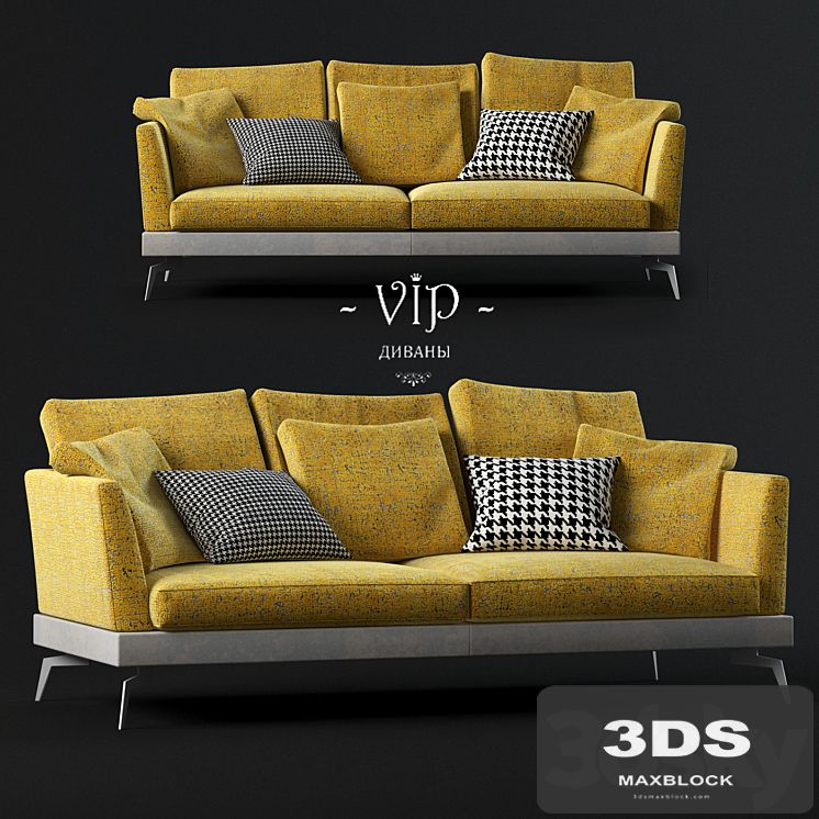Vip sofas - Skyline modern composite two-seater sofa