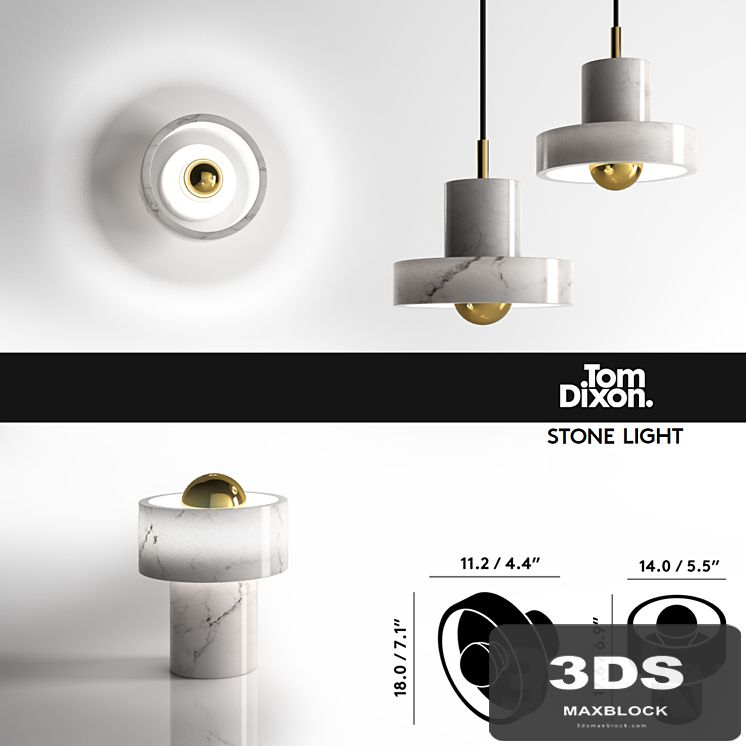 TOM DIXON STONE LIGHT collection