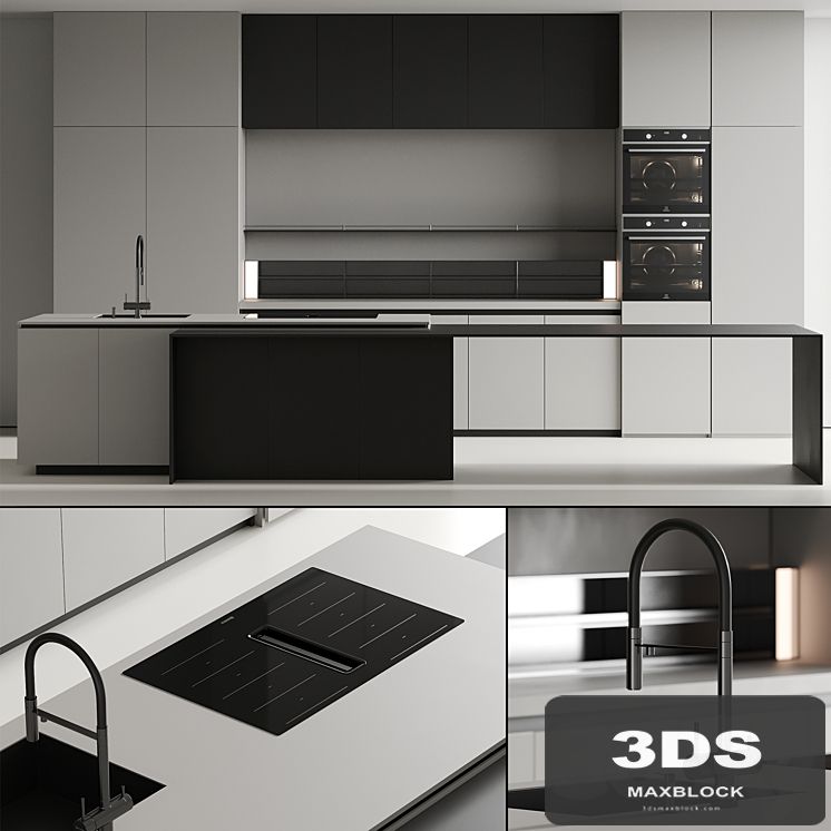 Modern kitchen with island 12