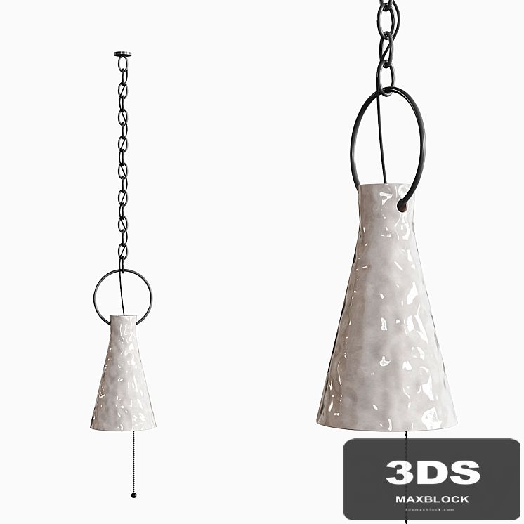 Ceramic Funnel Pendant Light