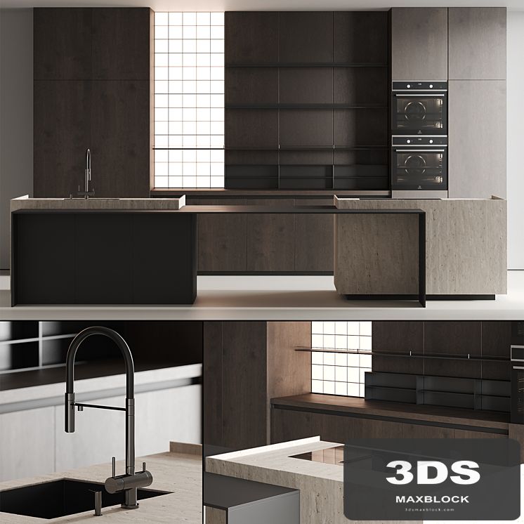 Modern kitchen with island 13