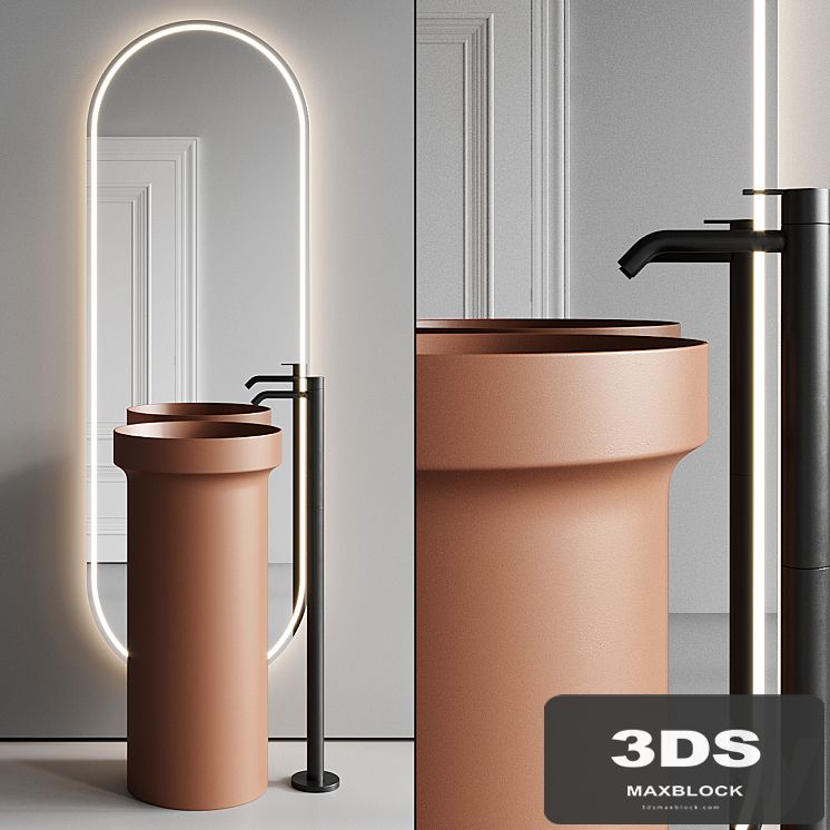 Inbani Arc Vanity Unit Set 1