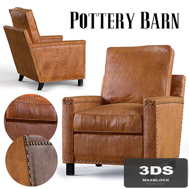 Tyler Leather Armchair | Pottery Barn