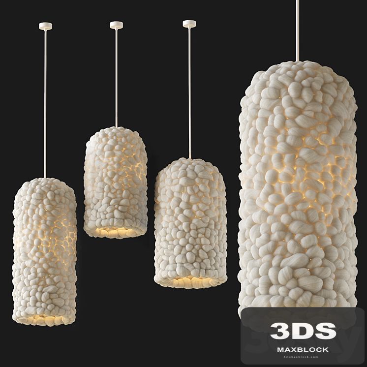 Elongated lamp by Helen Loom