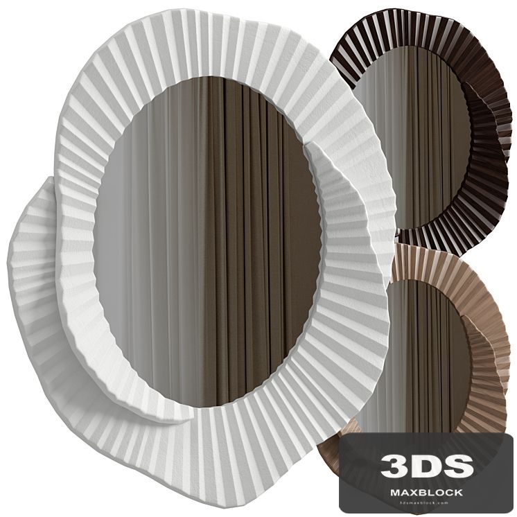 Issey mirror with 3 materials