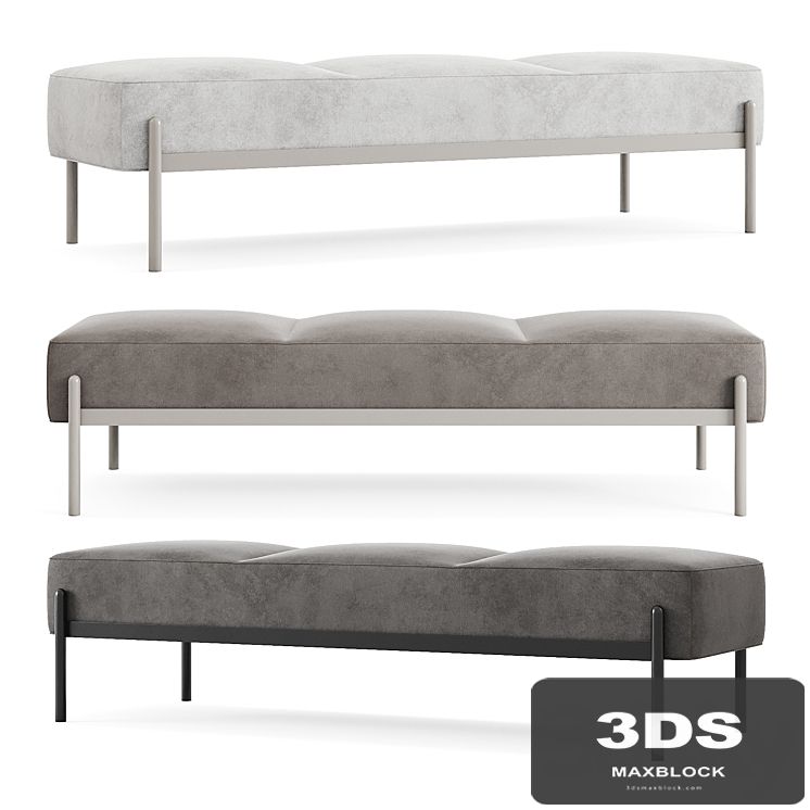 47° - 3° ÉTEL Bench by ARCHIPÉLAGO