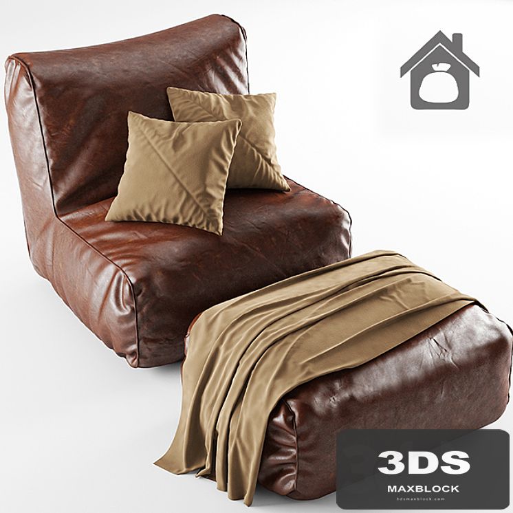 Armchair and ottoman bag