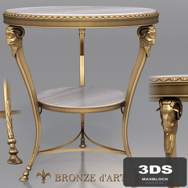 Belier 1116 Table of Bronze d'Art