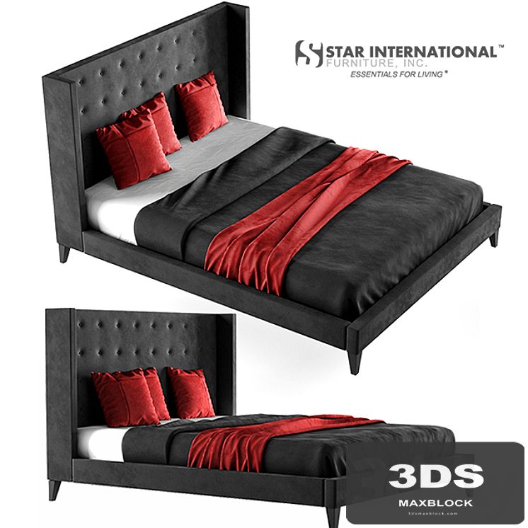 Rialto Wingback Platform Bed