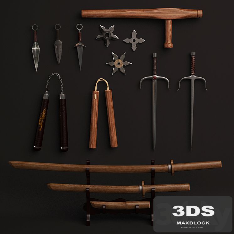 set of weapons for combat iskussva