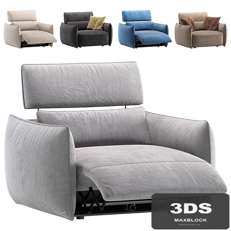 Armchair Stupore C027 By Natuzzi Editions