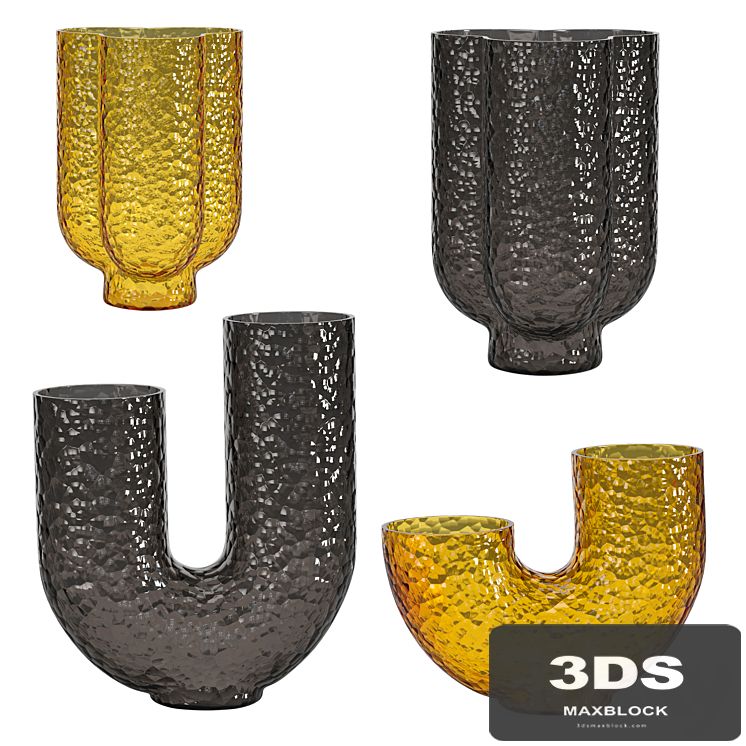 Glass vases (Corner Design)