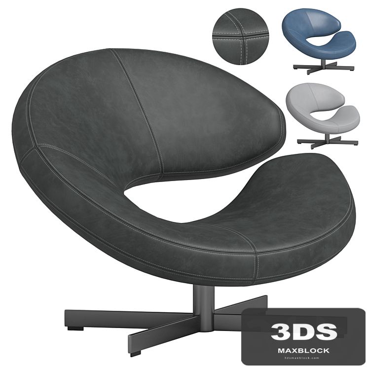 NUAGE 2 ARMCHAIR - LACQUERED BASE By Roche Bobois