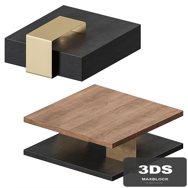 Homary Black Coffee Table