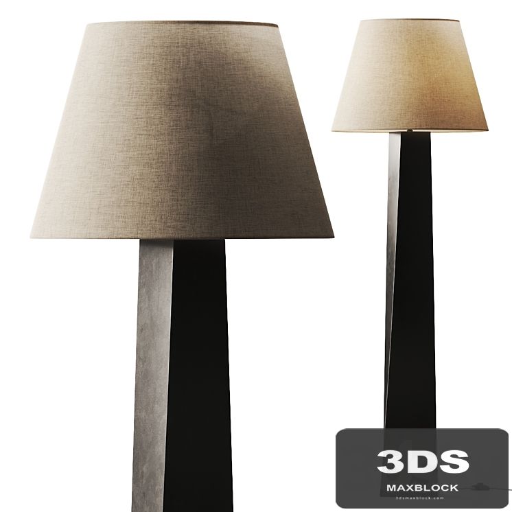 CB2 Beke Bronze Floor Lamp