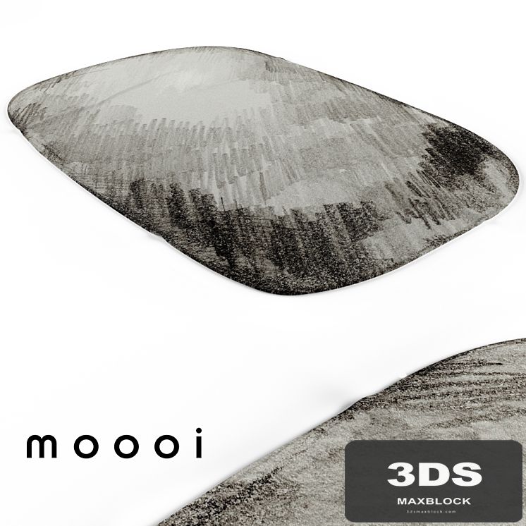 Moooi Carpet Scribble Grey