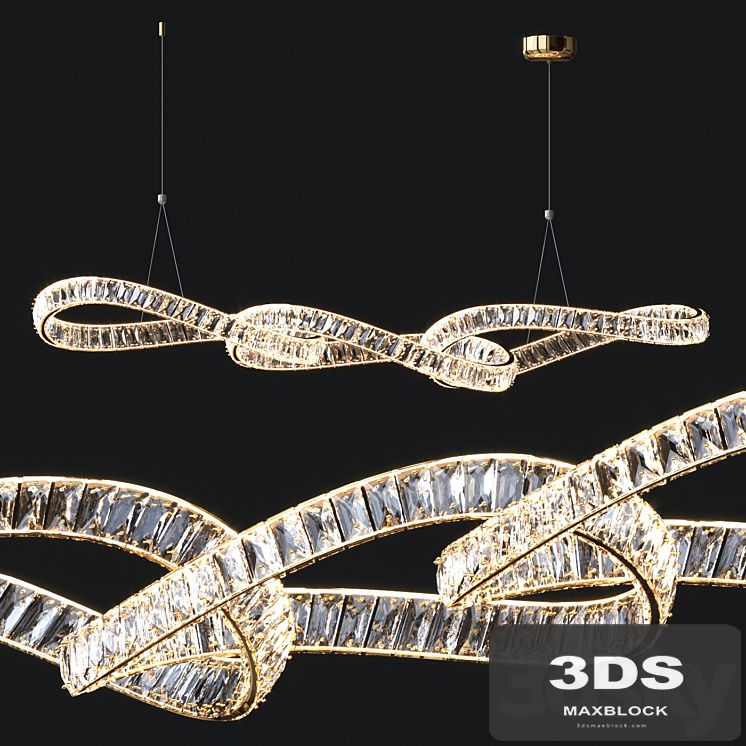 Crystal Linear Chandelier
