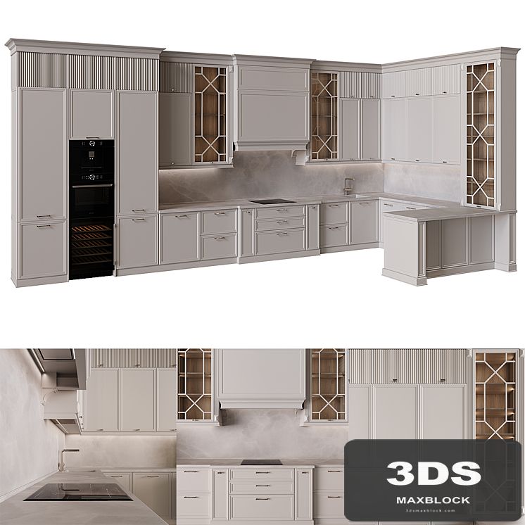 Neoclassical kitchen 32
