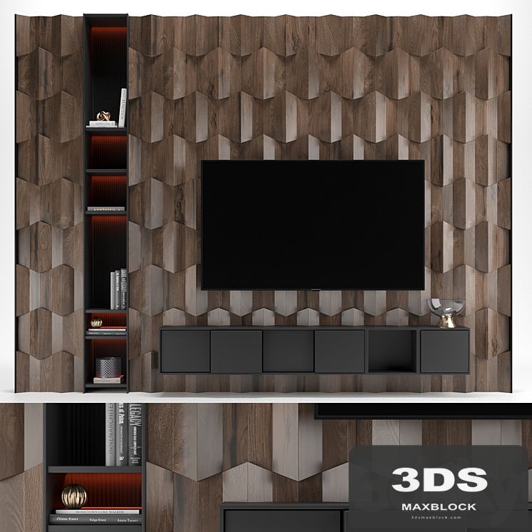 Tv Wall 022 wood