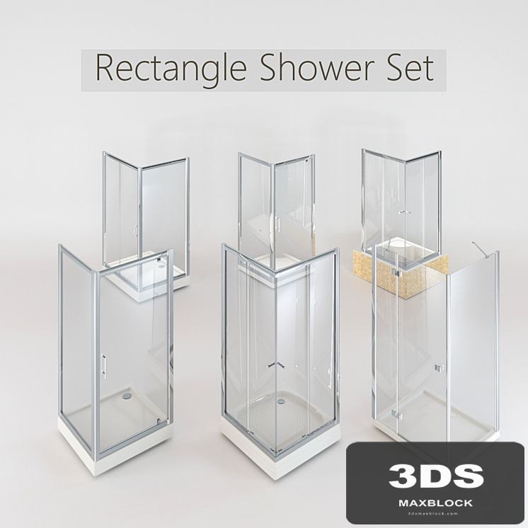 Collection of Rectangular Shower Cabins
