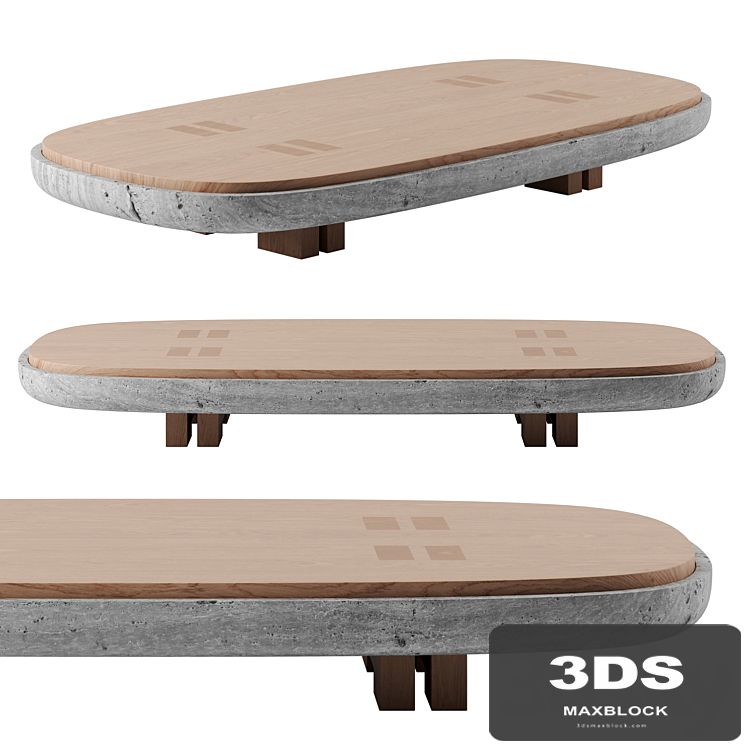 RIFT COFFEE TABLE STONE BY ANDY KERSTENS